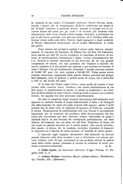 Pagine istriane periodico scientifico letterario-artistico