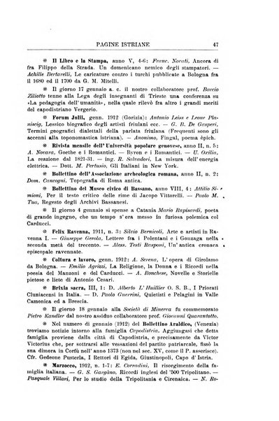 Pagine istriane periodico scientifico letterario-artistico