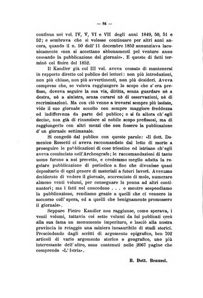 Pagine istriane periodico scientifico letterario-artistico