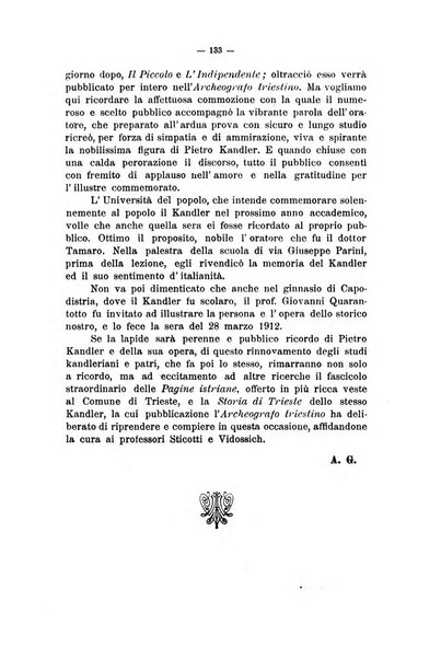 Pagine istriane periodico scientifico letterario-artistico