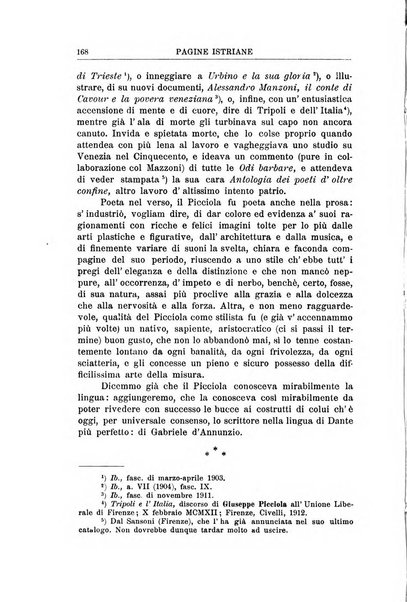 Pagine istriane periodico scientifico letterario-artistico