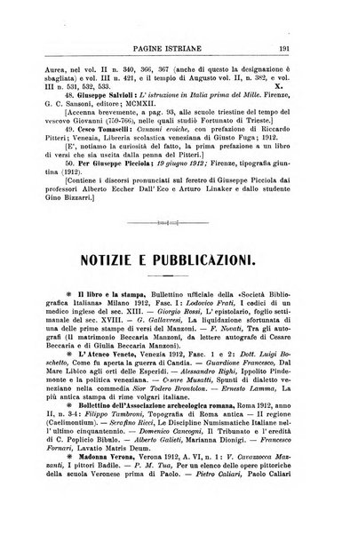 Pagine istriane periodico scientifico letterario-artistico