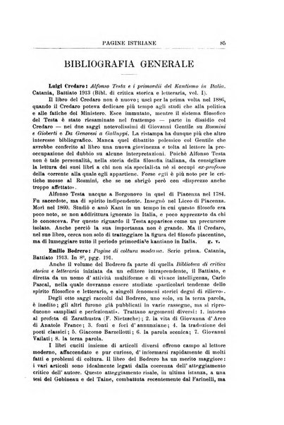 Pagine istriane periodico scientifico letterario-artistico