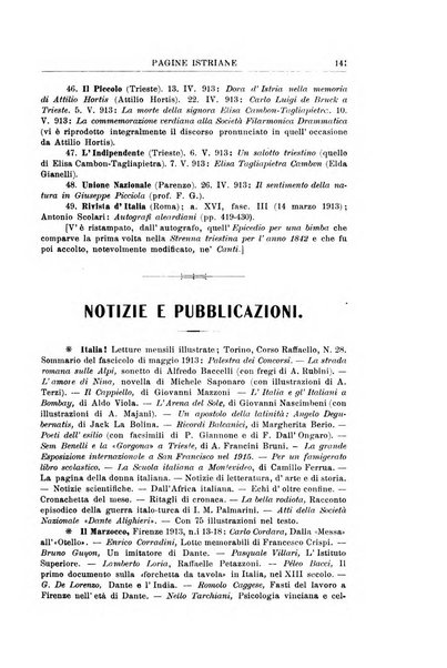 Pagine istriane periodico scientifico letterario-artistico