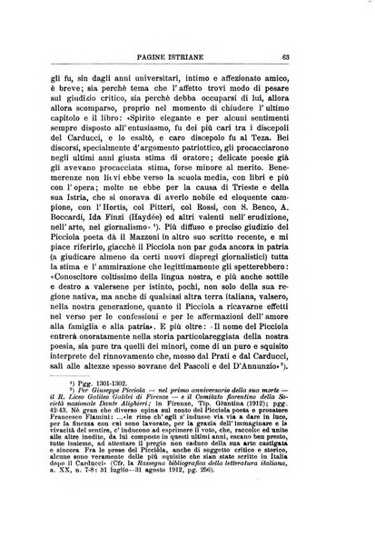 Pagine istriane periodico scientifico letterario-artistico