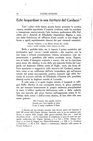 Pagine istriane periodico scientifico letterario-artistico