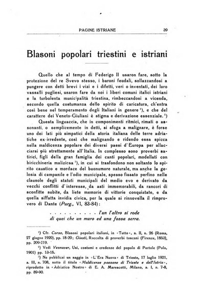 Pagine istriane periodico scientifico letterario-artistico