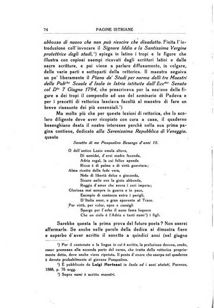 Pagine istriane periodico scientifico letterario-artistico