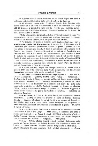 Pagine istriane periodico scientifico letterario-artistico