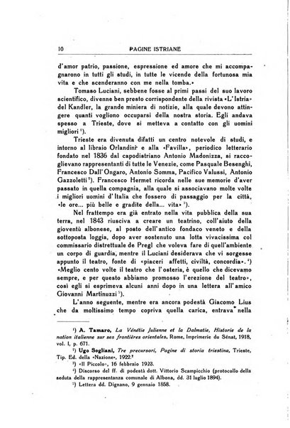 Pagine istriane periodico scientifico letterario-artistico