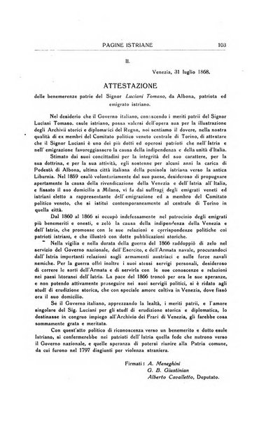 Pagine istriane periodico scientifico letterario-artistico