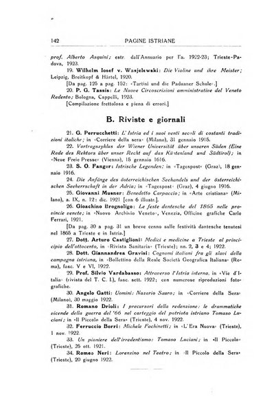 Pagine istriane periodico scientifico letterario-artistico