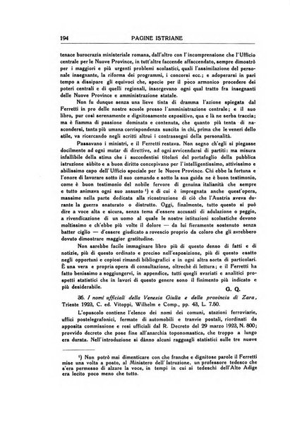 Pagine istriane periodico scientifico letterario-artistico