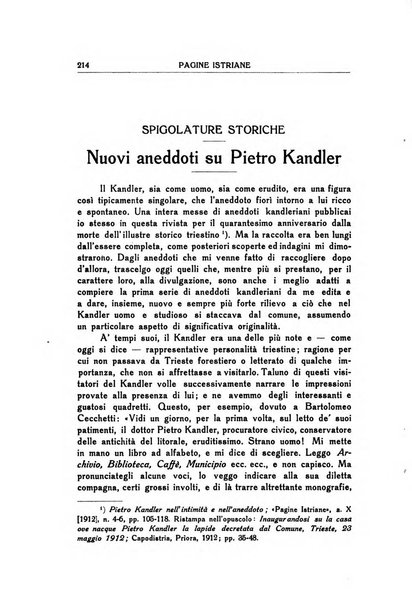 Pagine istriane periodico scientifico letterario-artistico