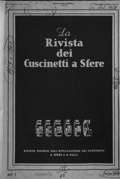 La Rivista dei cuscinetti a sfere rivista tecnica sulle applicazioni dei cuscinetti a sfere ed a rulli