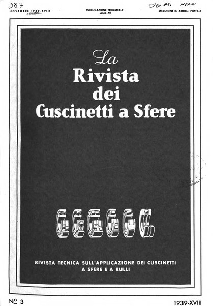 La Rivista dei cuscinetti a sfere rivista tecnica sulle applicazioni dei cuscinetti a sfere ed a rulli