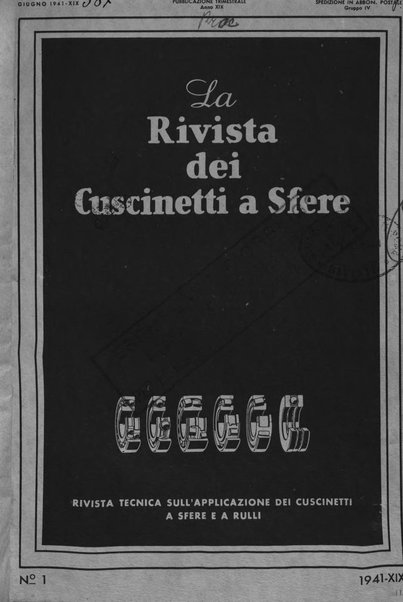 La Rivista dei cuscinetti a sfere rivista tecnica sulle applicazioni dei cuscinetti a sfere ed a rulli