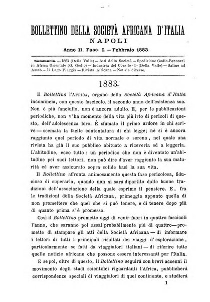 Africa bollettino della Società africana d'Italia