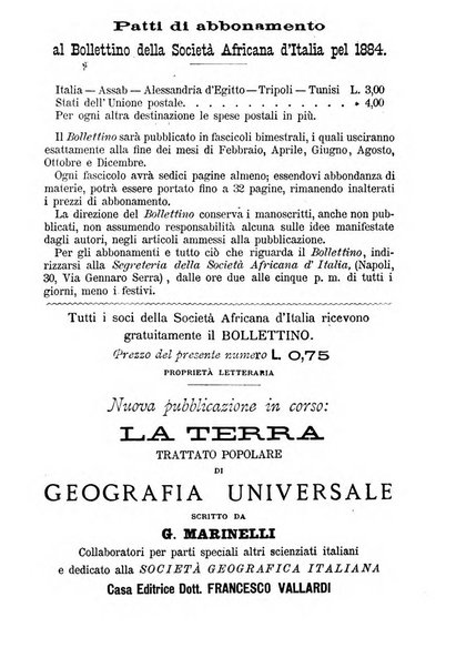 Africa bollettino della Società africana d'Italia