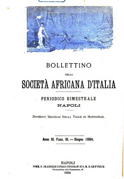 Africa bollettino della Società africana d'Italia