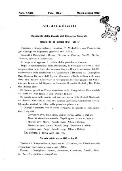 L'Africa italiana bollettino della Società africana d'Italia