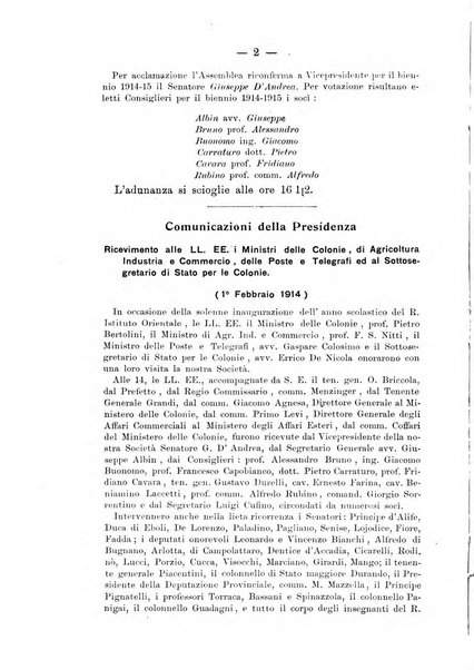 L'Africa italiana bollettino della Società africana d'Italia