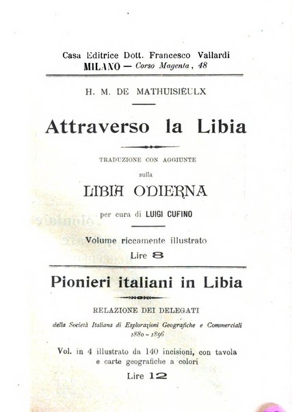 L'Africa italiana bollettino della Società africana d'Italia