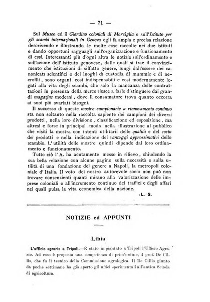 L'Africa italiana bollettino della Società africana d'Italia