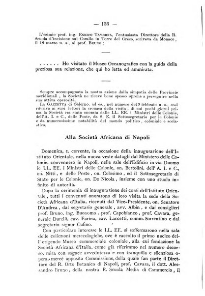 L'Africa italiana bollettino della Società africana d'Italia