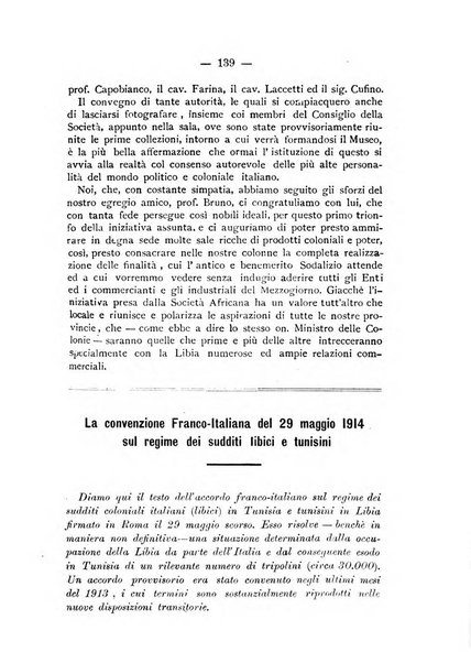 L'Africa italiana bollettino della Società africana d'Italia