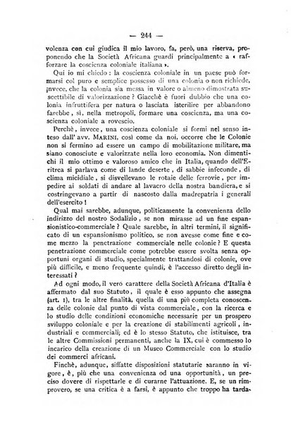 L'Africa italiana bollettino della Società africana d'Italia