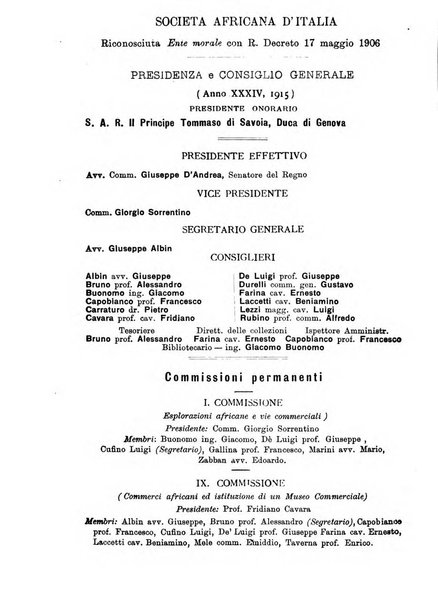 L'Africa italiana bollettino della Società africana d'Italia