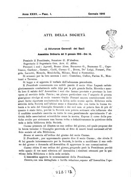 L'Africa italiana bollettino della Società africana d'Italia