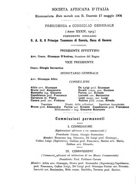 L'Africa italiana bollettino della Società africana d'Italia