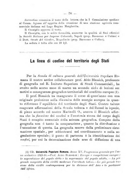 L'Africa italiana bollettino della Società africana d'Italia