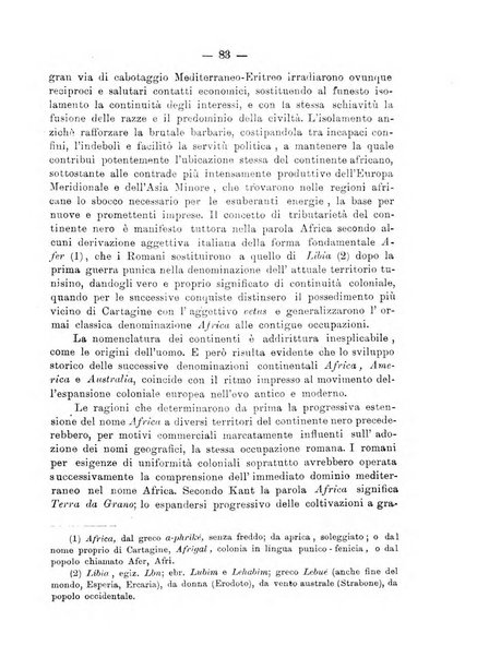 L'Africa italiana bollettino della Società africana d'Italia