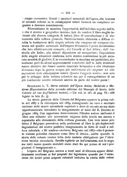 L'Africa italiana bollettino della Società africana d'Italia