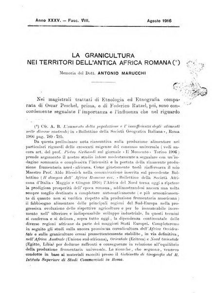 L'Africa italiana bollettino della Società africana d'Italia