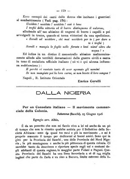 L'Africa italiana bollettino della Società africana d'Italia