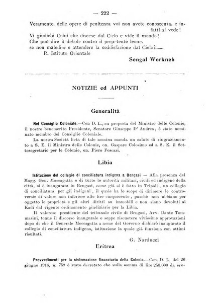 L'Africa italiana bollettino della Società africana d'Italia