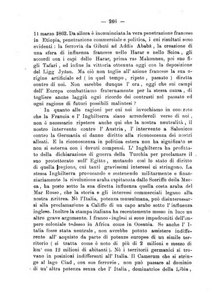 L'Africa italiana bollettino della Società africana d'Italia