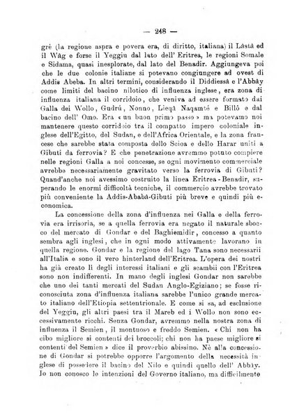 L'Africa italiana bollettino della Società africana d'Italia