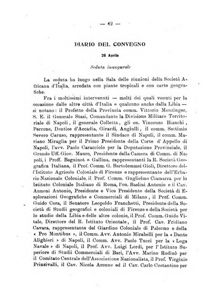 L'Africa italiana bollettino della Società africana d'Italia