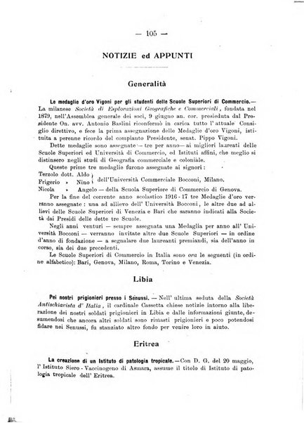 L'Africa italiana bollettino della Società africana d'Italia