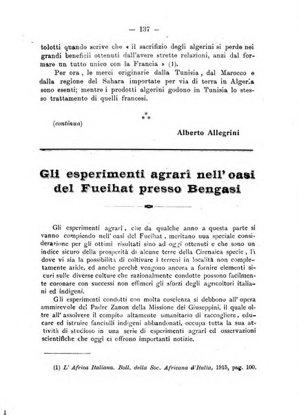 L'Africa italiana bollettino della Società africana d'Italia