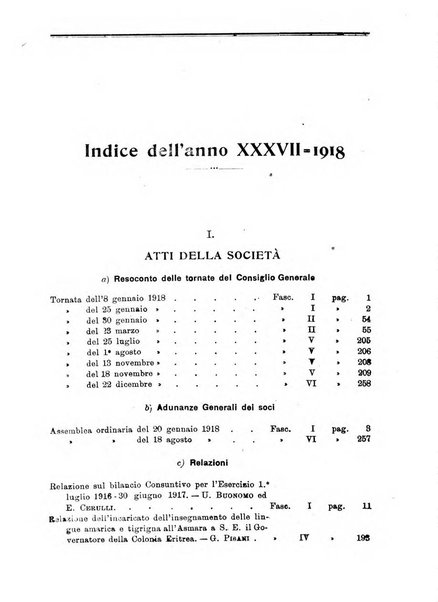 L'Africa italiana bollettino della Società africana d'Italia