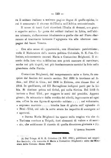 L'Africa italiana bollettino della Società africana d'Italia