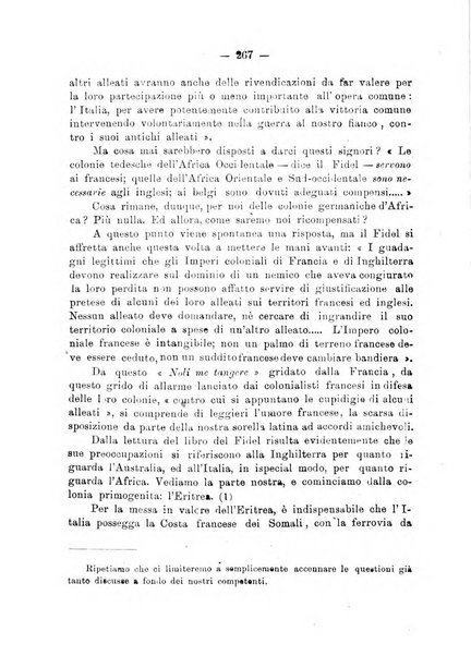 L'Africa italiana bollettino della Società africana d'Italia