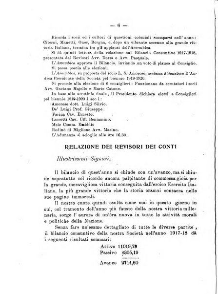 L'Africa italiana bollettino della Società africana d'Italia