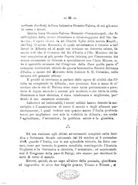 L'Africa italiana bollettino della Società africana d'Italia